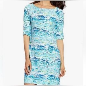 Lilly Pulitzer Camie High Tide Toile Beach Resort Dress Size Small VGUC